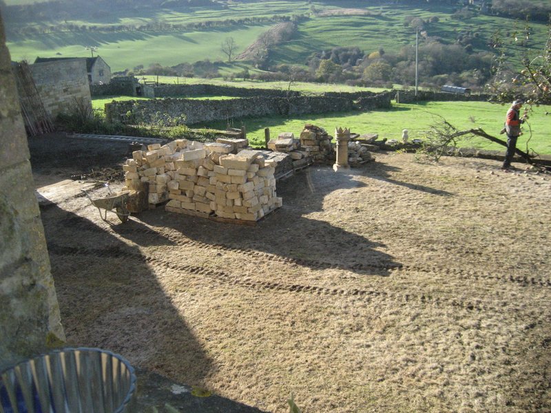 The back terraces are formed